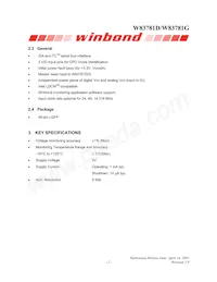 W83781G Datasheet Pagina 6