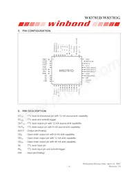 W83781G Datasheet Page 8