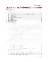 W83791G Datasheet Page 3