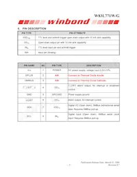 W83L771G Datasheet Page 7