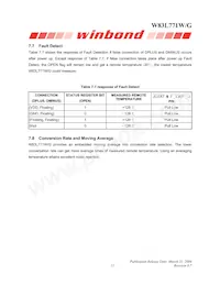 W83L771G Datasheet Page 15