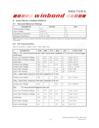 W83L771G Datasheet Page 20