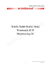 W83L784G Datasheet Copertura