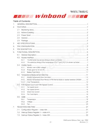 W83L784G數據表 頁面 3
