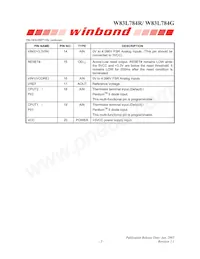 W83L784G Datasheet Page 10