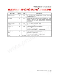 W83L784G Datasheet Pagina 10