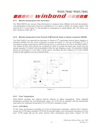 W83L784G數據表 頁面 17