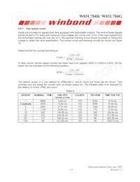 W83L784G Datasheet Page 19