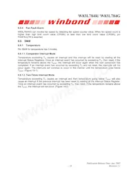 W83L784G Datasheet Page 23