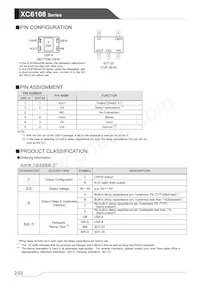 XC6108N50DGR-G Datasheet Page 2