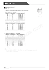 XC6119N50ANR-G Datasheet Pagina 14