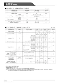 XC61FN2212MR-G數據表 頁面 4