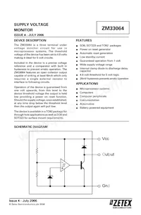 ZM33064GTC Datasheet Cover