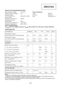 ZM33164N8TA Datasheet Pagina 2