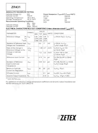 ZR431GTC Datasheet Pagina 2