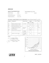 ZRA124F01TC Datasheet Page 2