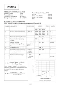 ZRC250A03STZ數據表 頁面 2
