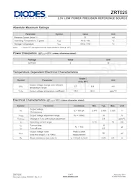ZRT025GC1TA Datasheet Page 2