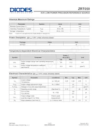 ZRT050GC1TC Datasheet Page 2