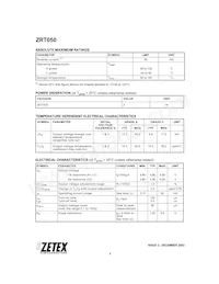 ZRT050GC2TC Datasheet Page 2