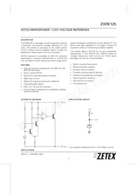 ZXRE125FR Datasheet Cover