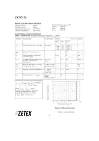 ZXRE125FR Datasheet Page 2