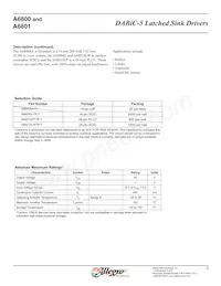 A6801SLWTR-T Datasheet Pagina 2