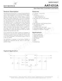 AAT4252AITP-3-T1 Datasheet Cover