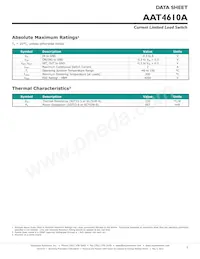 AAT4610AIGV-1-T1 Datasheet Pagina 3