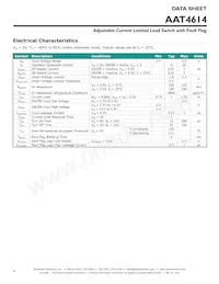AAT4614IJS-2-T1數據表 頁面 4