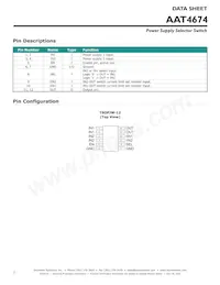 AAT4674ITP-1-T1 Datasheet Pagina 2