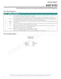 AAT4702IXS-T1 Datasheet Pagina 2