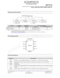 AP1212HSG-13 Datasheet Pagina 2
