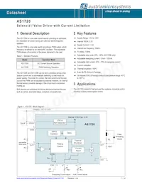 AS1720A-ATDT Datasheet Cover