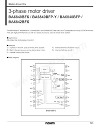 BA6840BFS-E2 Datasheet Cover