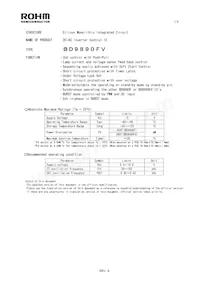 BD9890FV-E2 Datasheet Copertura