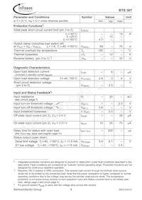 BTS307E3043 Datasheet Page 4