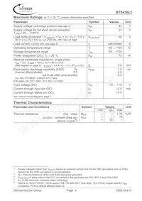 BTS436L2G Datasheet Page 3