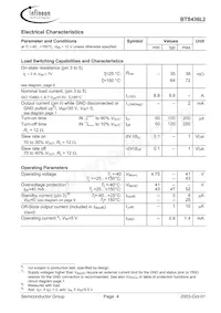 BTS436L2G Datasheet Page 4