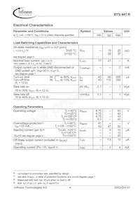 BTS441RSBKSA1 Datasheet Page 4