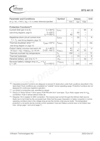 BTS441RSBKSA1 Datasheet Pagina 5