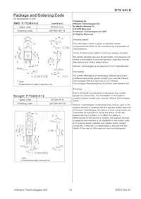 BTS441RSBKSA1 Datasheet Pagina 12