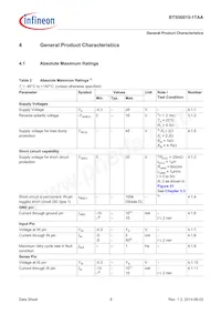 BTS500151TAAATMA1 Datasheet Page 8