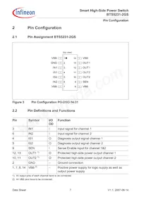 BTS52312GSXUMA1 Datasheet Pagina 7