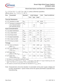 BTS52312GSXUMA1 Datasheet Page 14