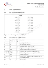 BTS5234GXUMA1 Datasheet Page 7