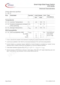BTS5234LNT Datasheet Page 9