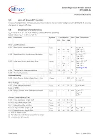 BTS52462LAUMA1數據表 頁面 17