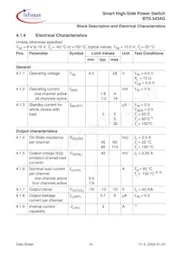 BTS5434GNT Datasheet Pagina 14