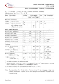 BTS5441G Datasheet Pagina 15